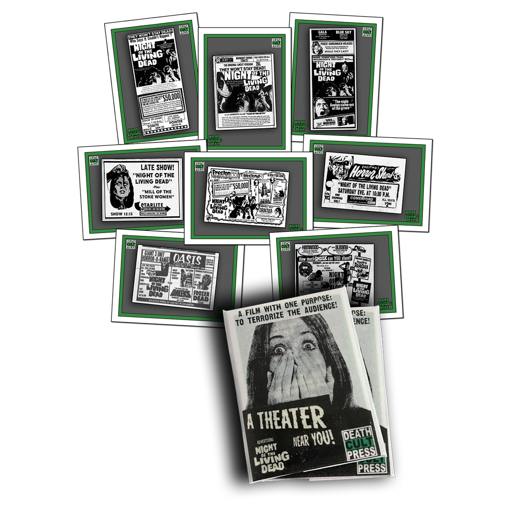 Night of the Living Dead Vintage Newspaper Ad Trading Card Set
