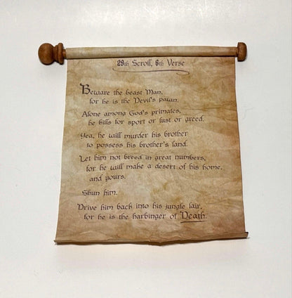 Planet of the Apes Prop Replica - 29th Scroll, 6th Verse