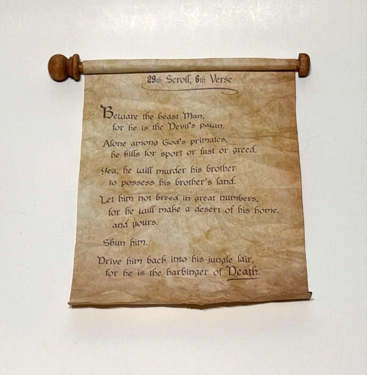 Planet of the Apes Prop Replica - 29th Scroll, 6th Verse