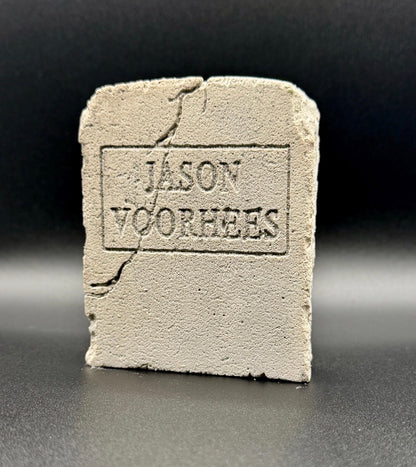 Jason Voorhees Mini Replica Tombstone - Actual Stone!