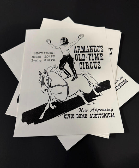 Armando’s Old Time Circus Flyer - Conquest of the Planet of the Apes