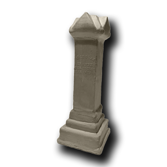 Night of the Living Dead 7" Stone Replica of the Nicholas Kramer Tombstone